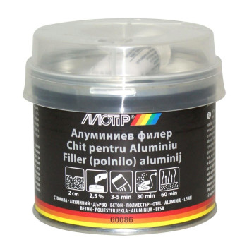 Chit pentru suprafețe din aluminiu MOTIP, 250g M60086